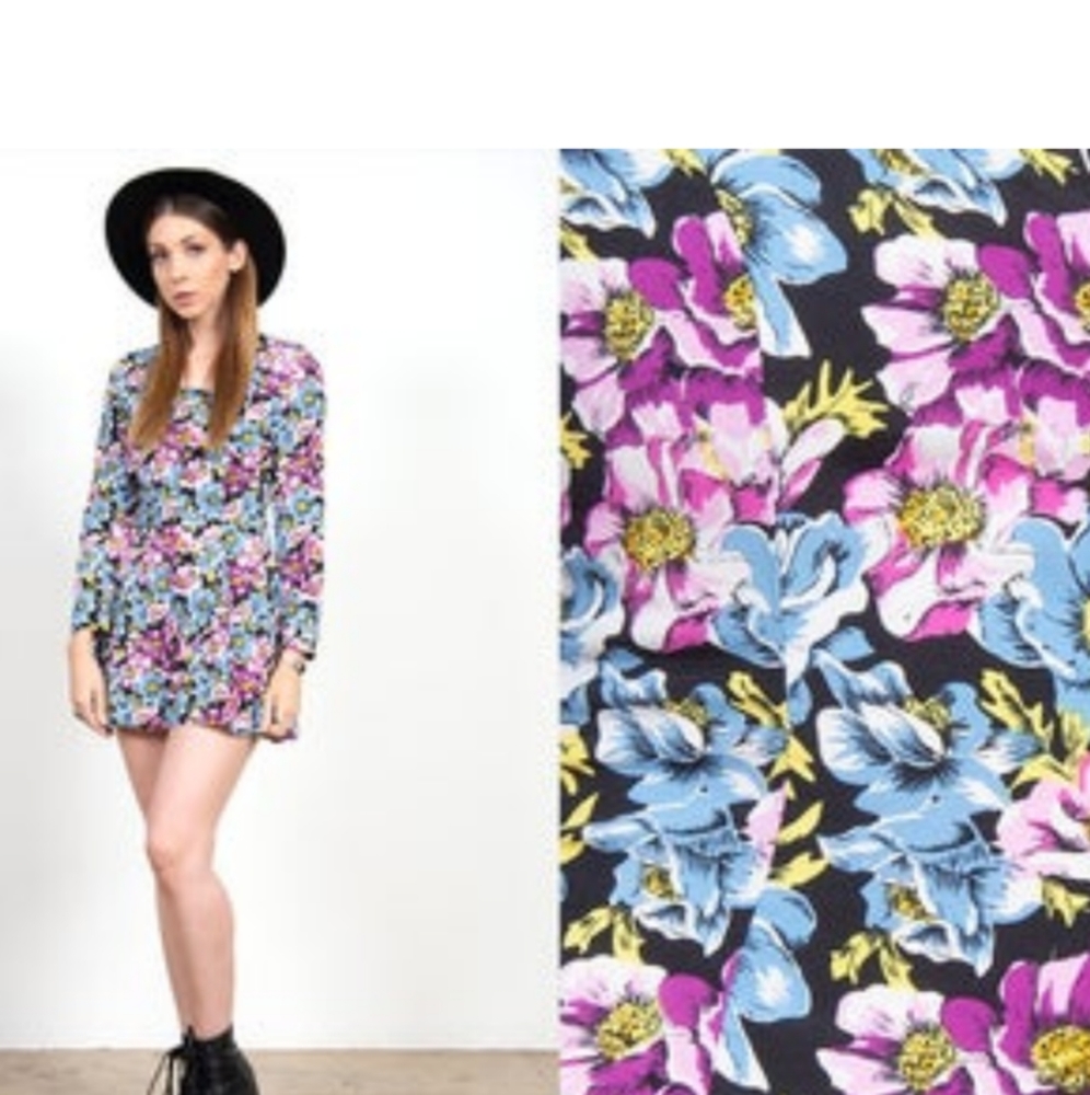 Vintage 3/4 sleeve romper